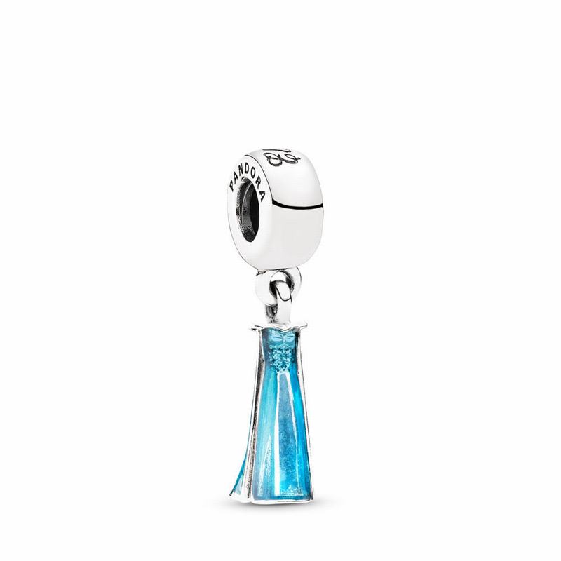 Pandora Disney Elsa's Dress Dangle Charm Silver Egypt DQ6849270
